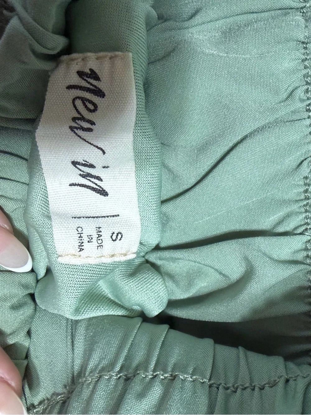 Elastic Waist Mini Skirt in Mint Green